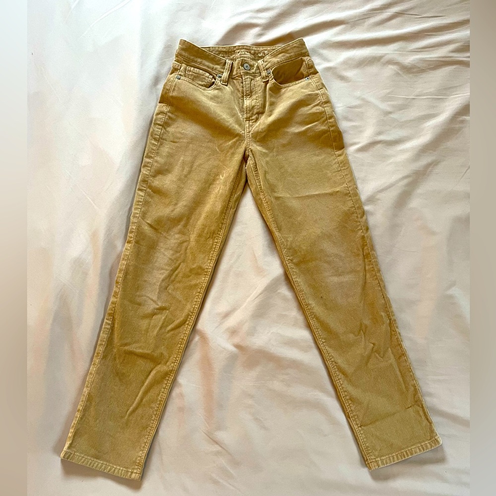 American Eagle regular size:0 tan corduroy jeans